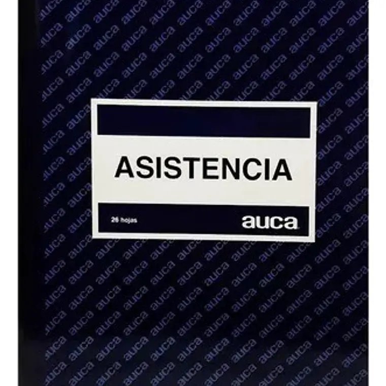 Libro De Asistencia 26 Hojas Color Azul 1