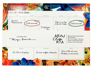 Planner Semanal Papel Reciclado 52 Hojas Araucaria Artel