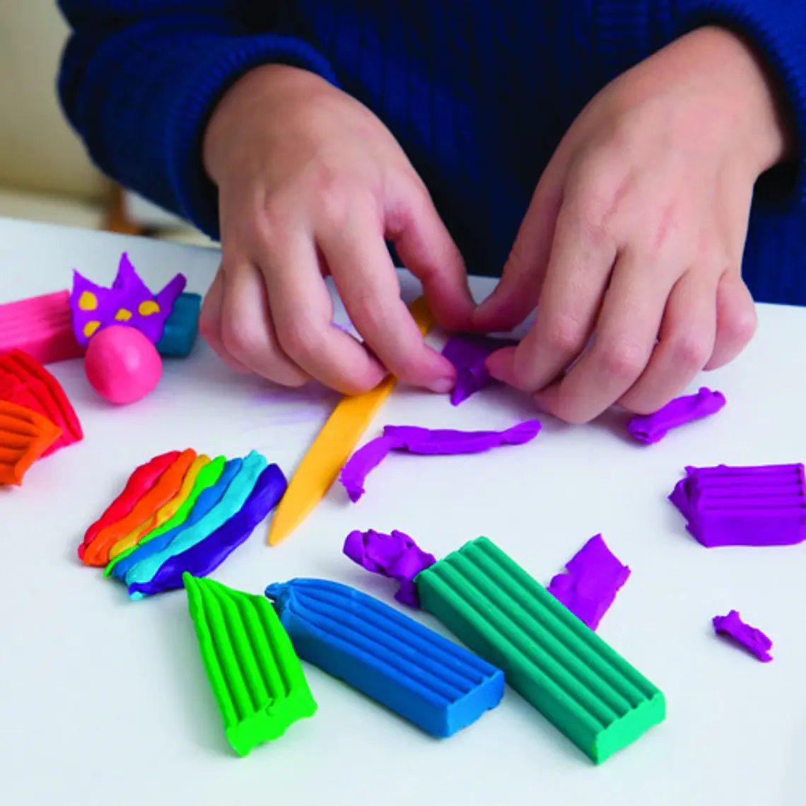 Plastilina Carioca 150 Gramos 12 Colores No Tóxica Lavable Niños 3