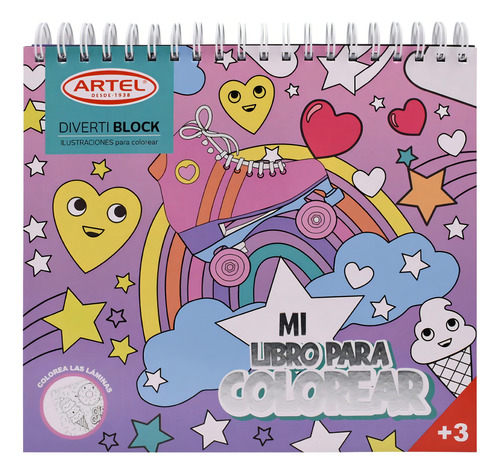 Artel Divertiblock - Block para Colorear Kawaii