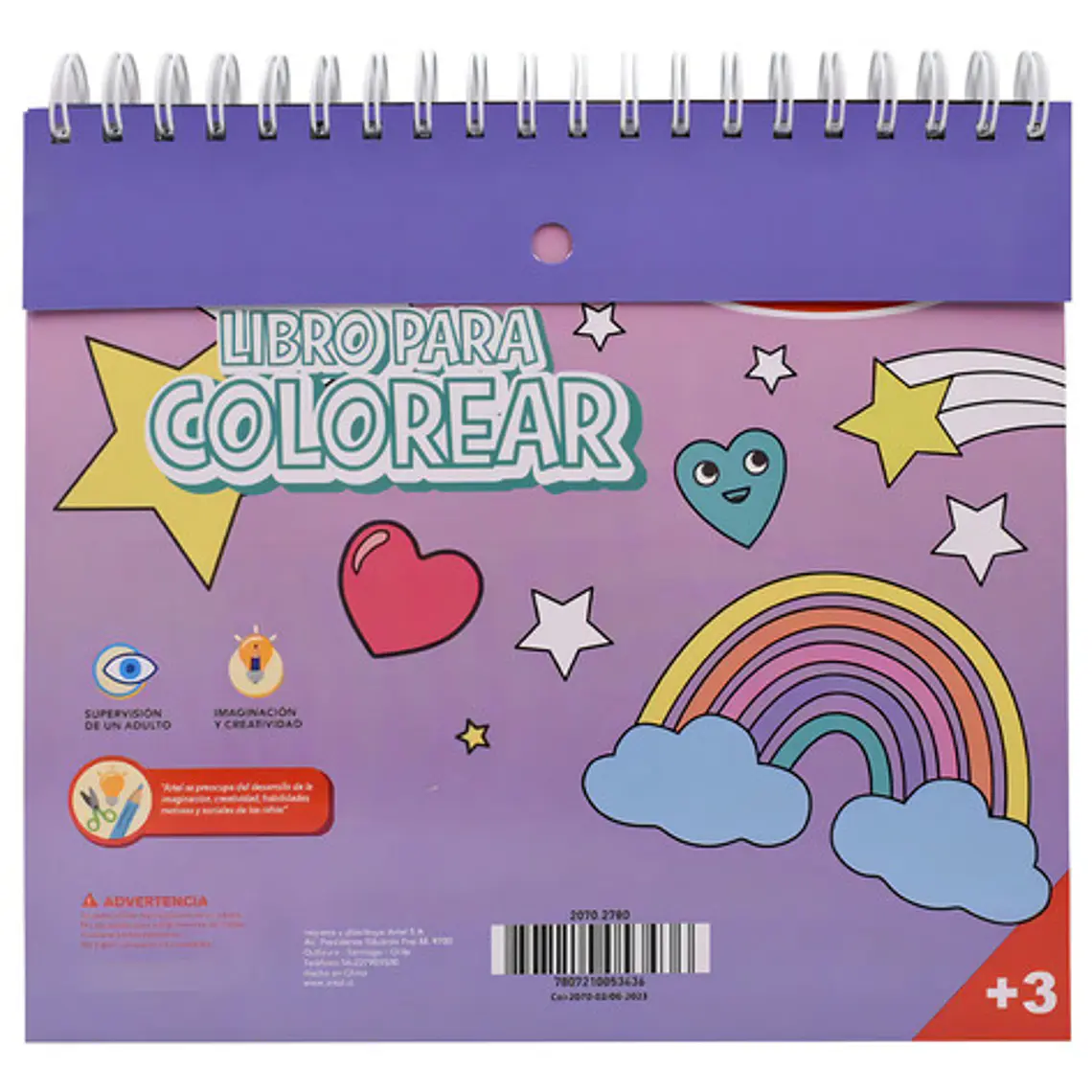 Block Para Colorear Kawaii - Artel Divertiblock 3