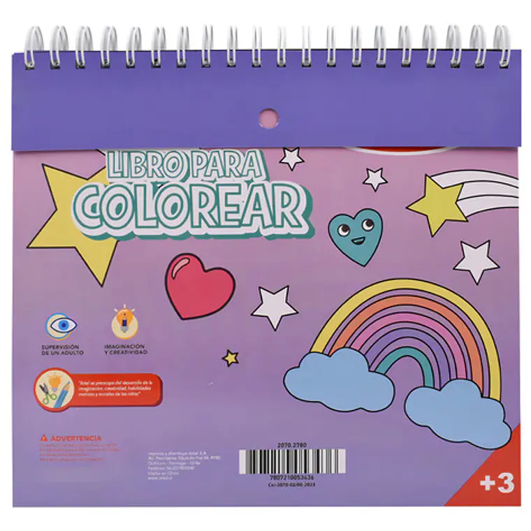 Block Para Colorear Kawaii - Artel Divertiblock 3