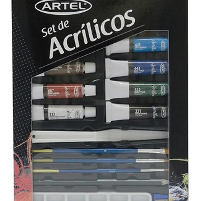 Set De Pintura Acrílica 20 Piezas Artel 1