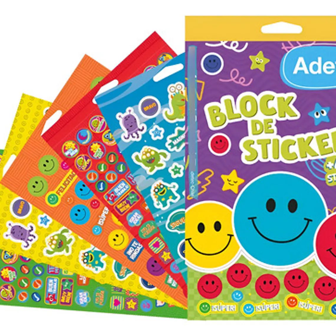 Block De Stickers Motivacionales - 400 Stikers Adetec 1