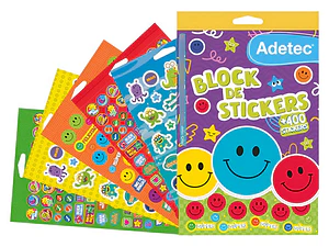 Block De Stickers Motivacionales - 400 Stikers Adetec