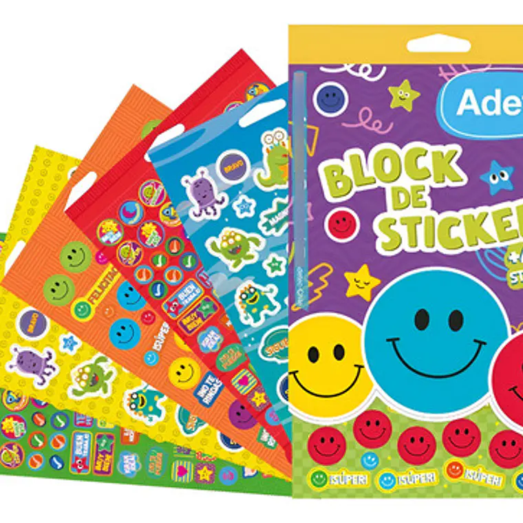 Block De Stickers Motivacionales - 400 Stikers Adetec 1