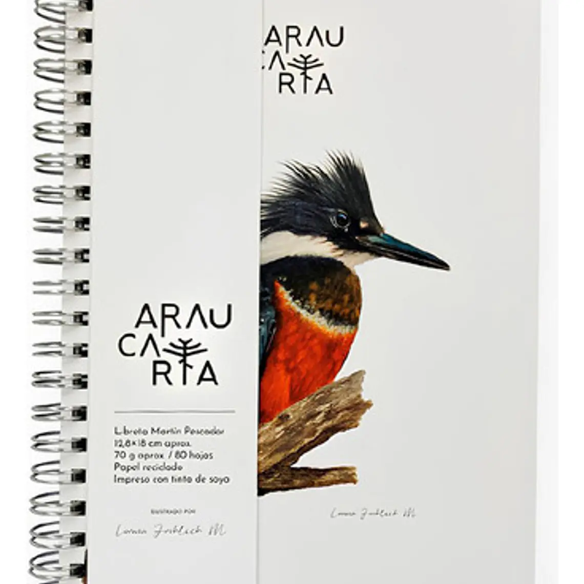 Libreta Ecológica Artel Martín Pescador 80 Hojas Líneas 1