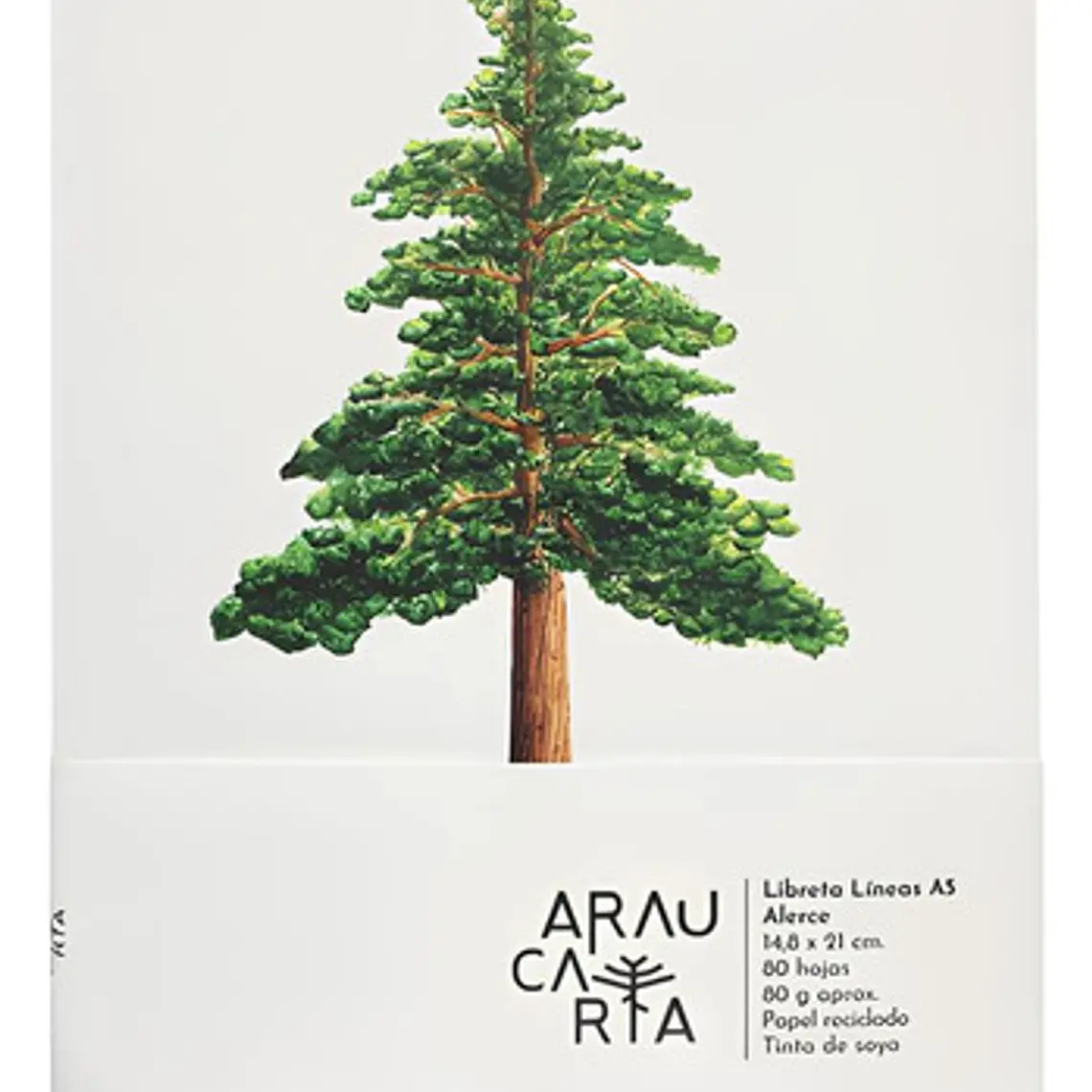Libreta Artel Alerce Araucania 80 Hojas Líneas 21x14.8 Cm 1