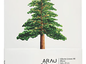 Libreta Artel Alerce Araucania 80 Hojas Líneas 21x14.8 Cm