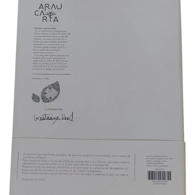 Libreta Artel Alerce Araucania 80 Hojas Líneas 21x14.8 Cm 2