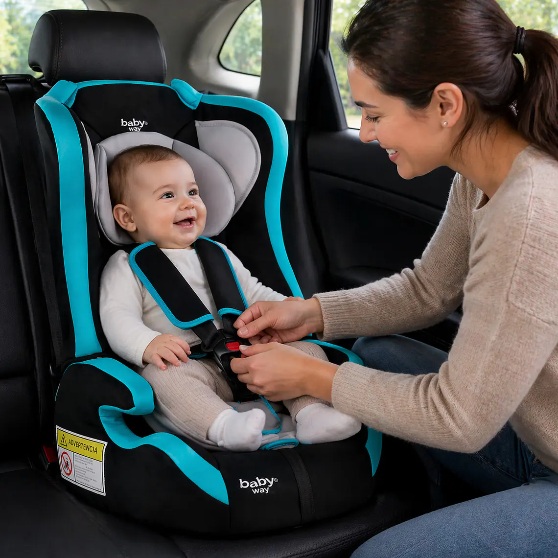 Butaca Silla De Auto Para Bebe Baby Way 2