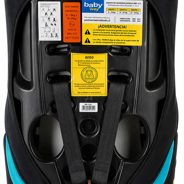 Butaca Silla De Auto Para Bebe Baby Way 3