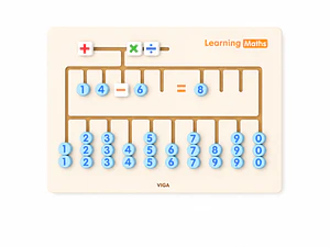Tablero De Pared Aprendiendo Matemáticas Viga Toys