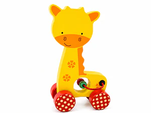 Rodado Jirafa De Madera Baby Way