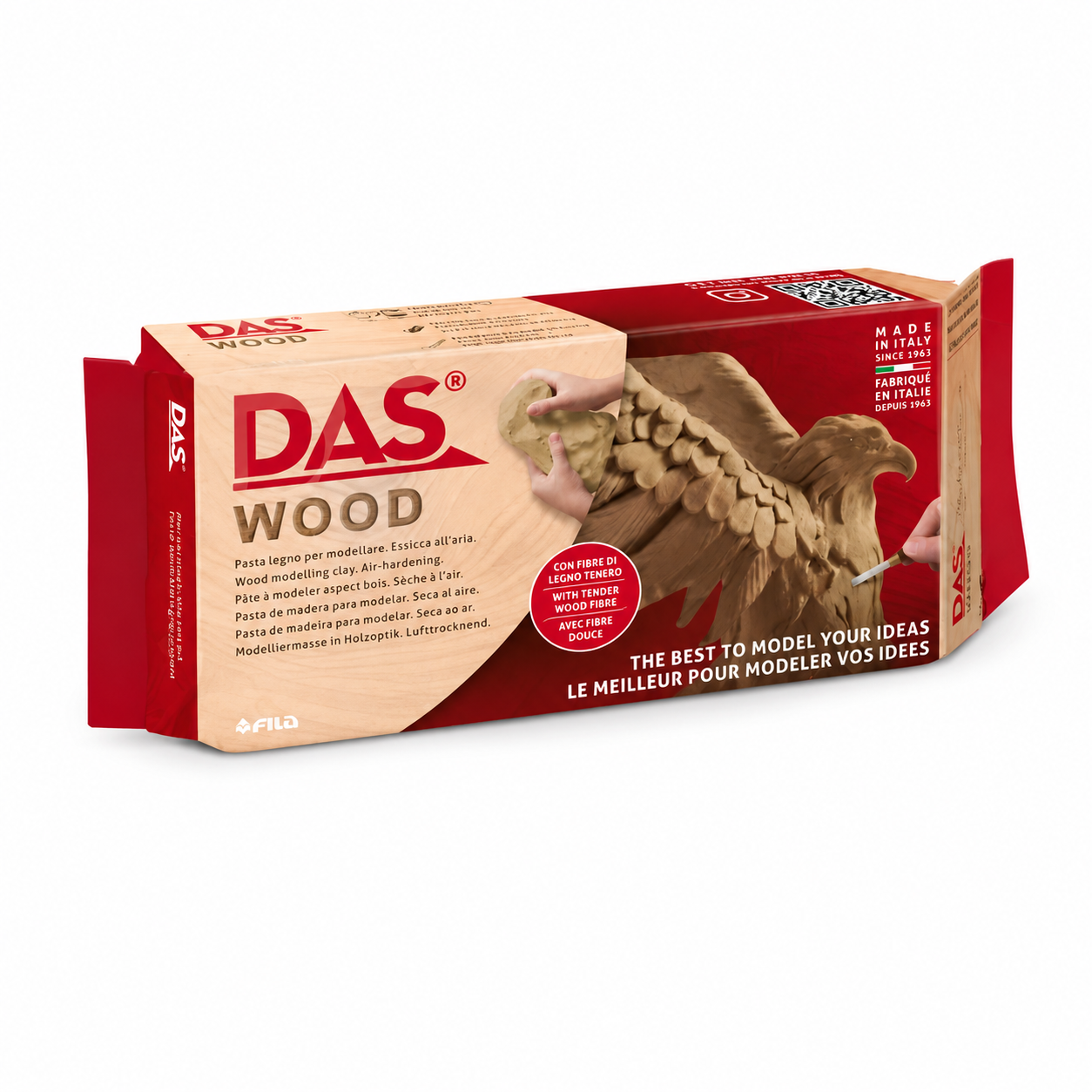 Pasta Para Modelar Das Wood 700g Arcilla De Madera