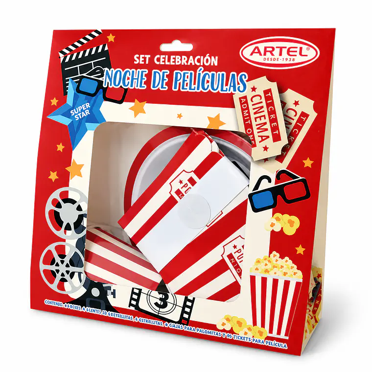 Set Celebración Noche De Películas Artel 1