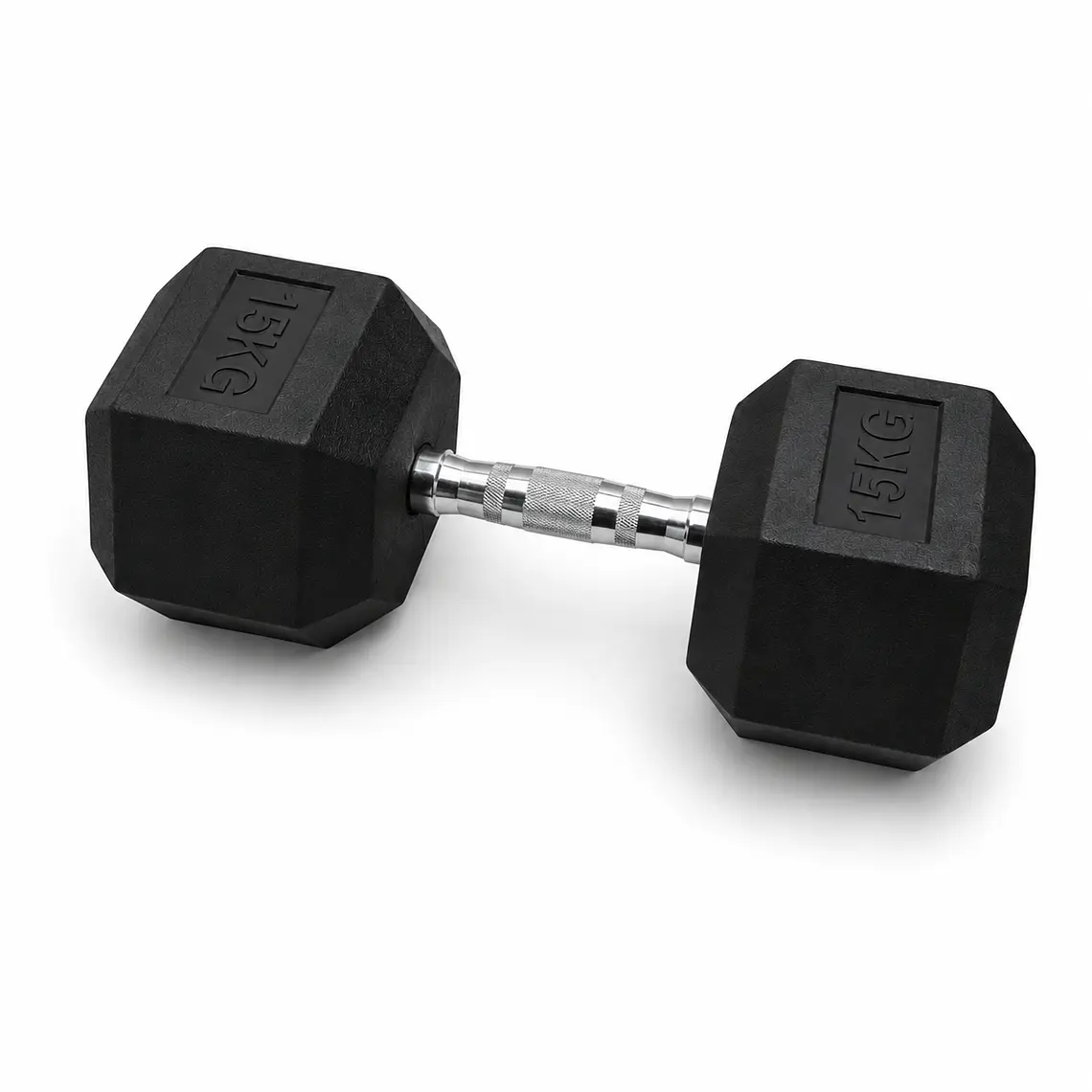 Mancuerna Hexagonal Recubierta en caucho 15 Kg 2