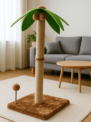 Rascador para gatos palmera
