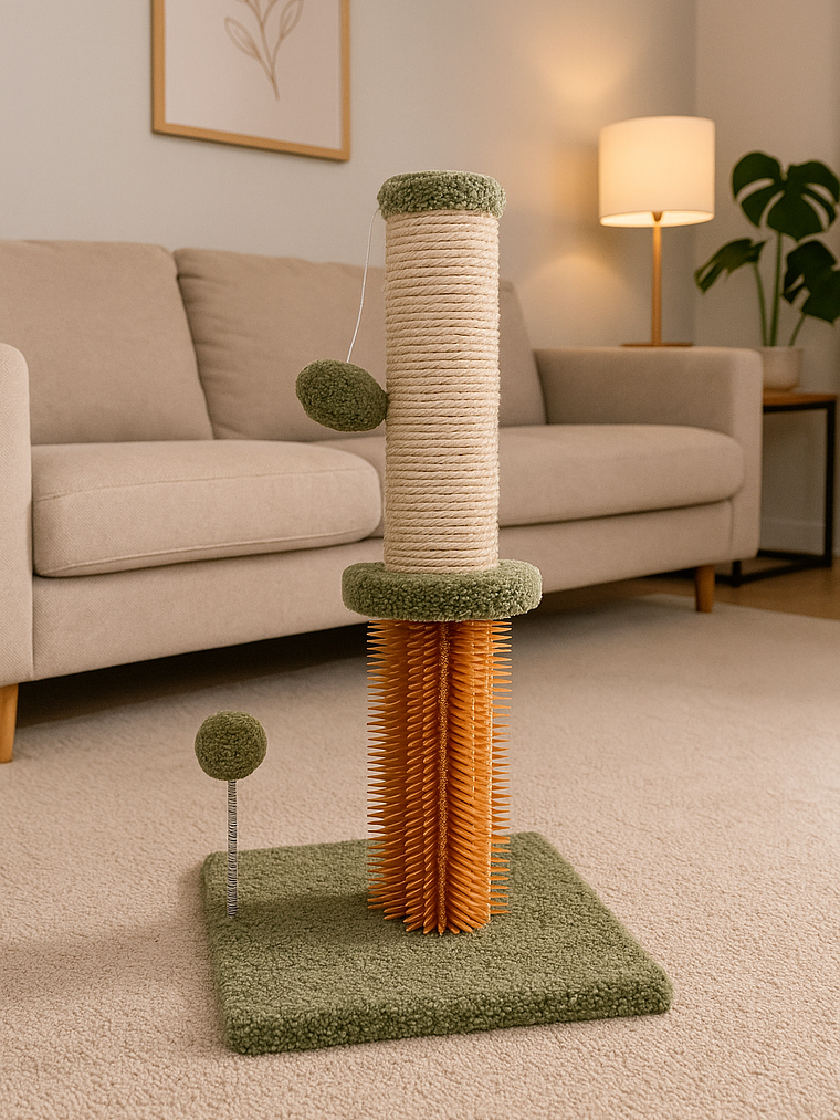 Rascador para gatos  2 en 1  2