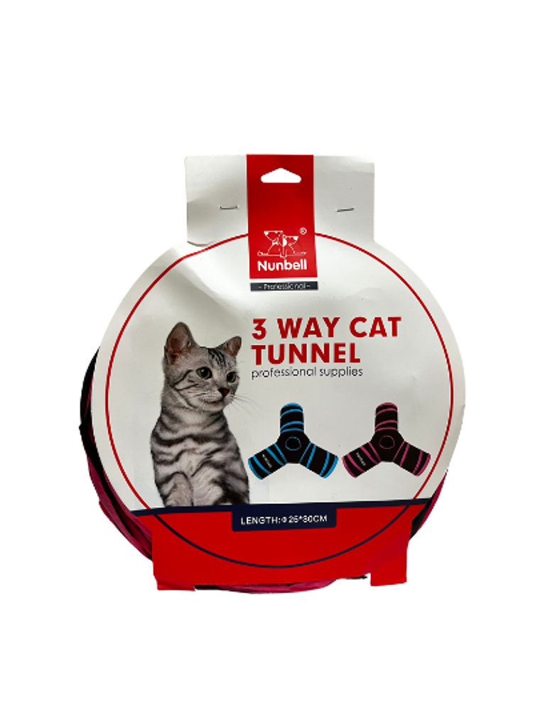 Túnel para gatos 3 entradas  1