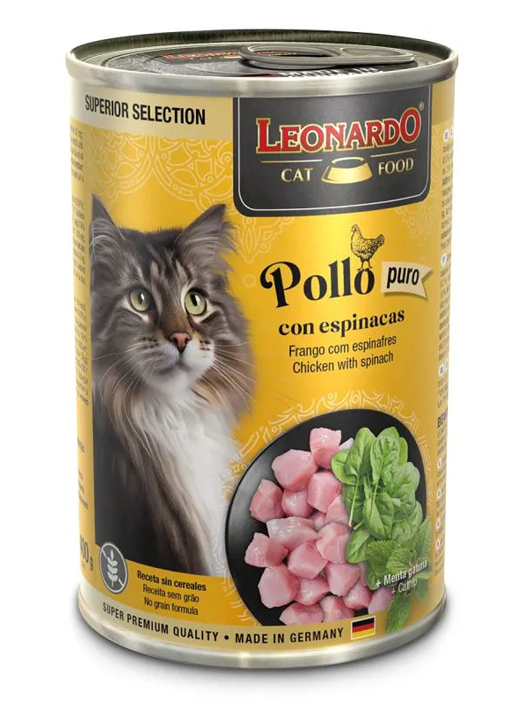 SUPERIOR SELECTION POLLO CON ESPINACA 400 g 1