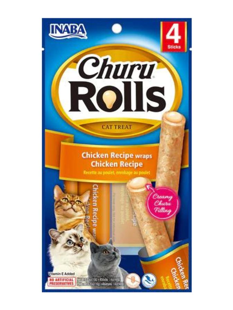 CHURU ROLLS CAT CHICKEN X 4  1