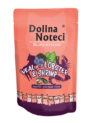 Dolina superfood pouch Ternera, Langosta y Camarón de 85gr