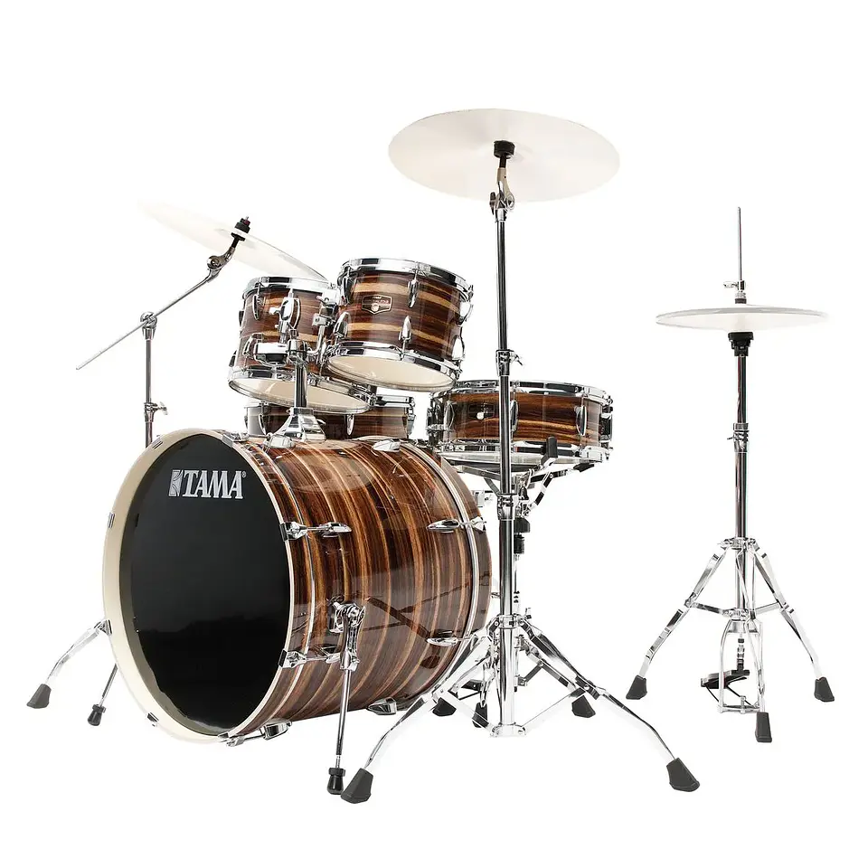 BATERIA ACUSTICA TAMA RHYTHM IMPERIALSTAR IP52H6W 5 PIEZAS - COFFEE TEAK WRAP 2