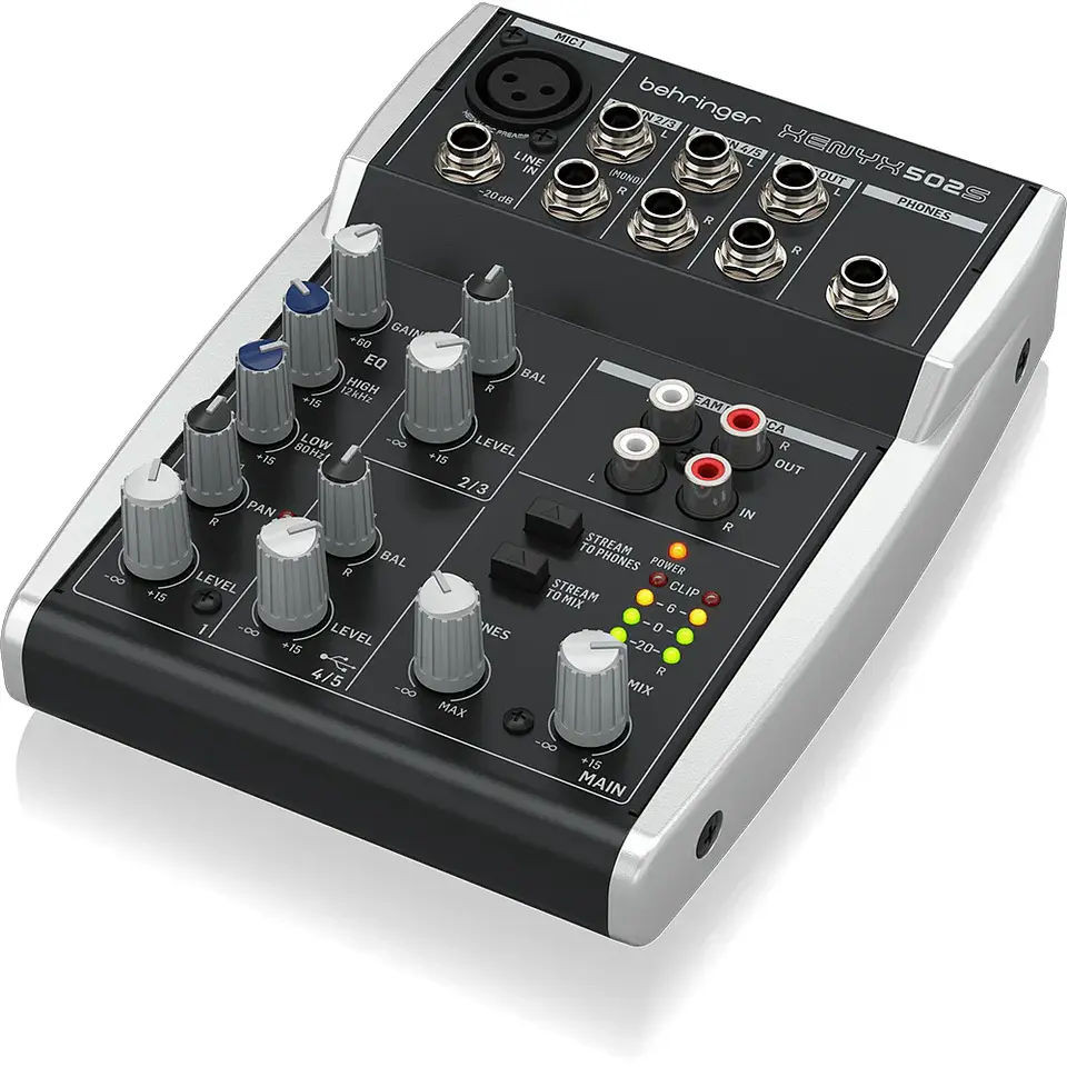 MIXER ANALOGO CON USB BEHRINGER XENYX 502S 2