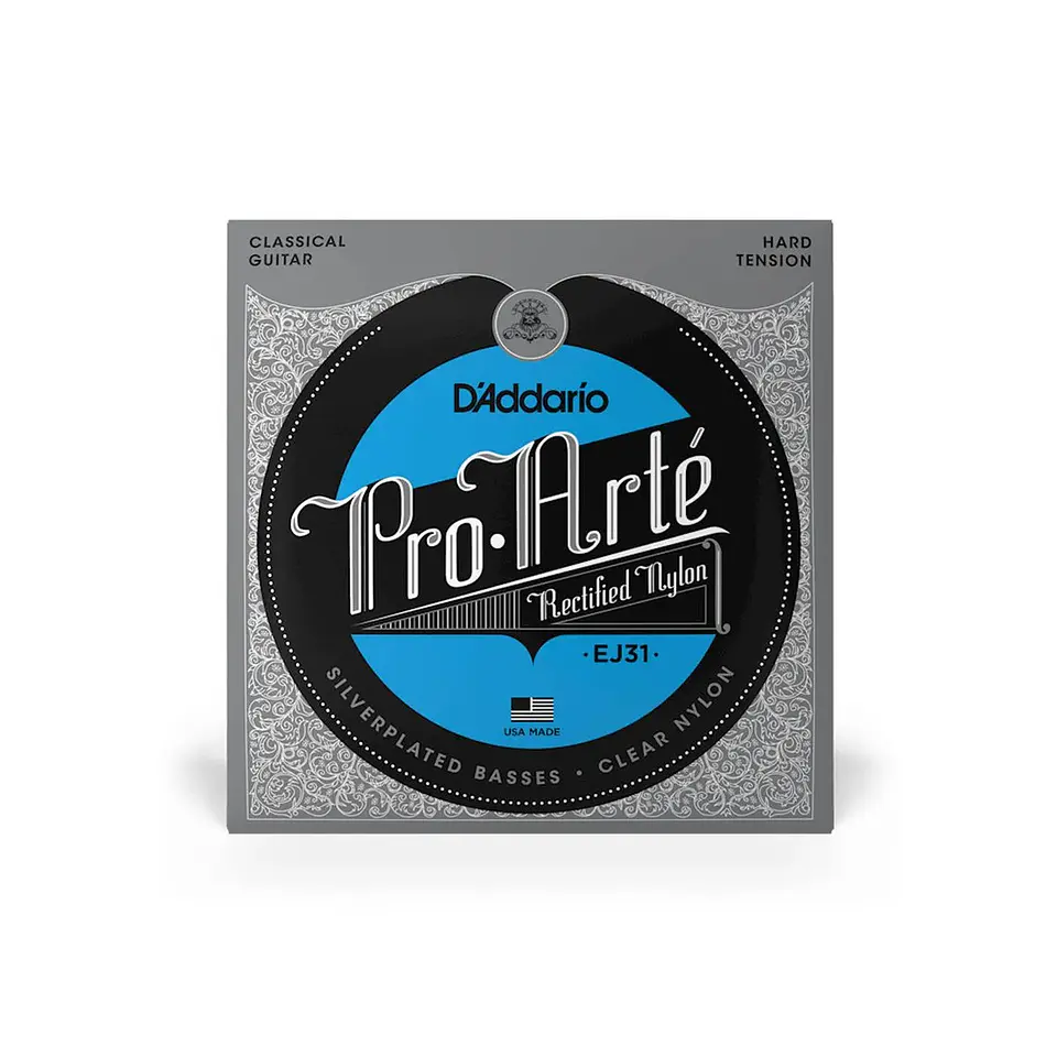 SET DE CUERDAS CLASICAS D'ADDARIO EJ31 NYLON RECTIFICADO - TENSION ALTA 1
