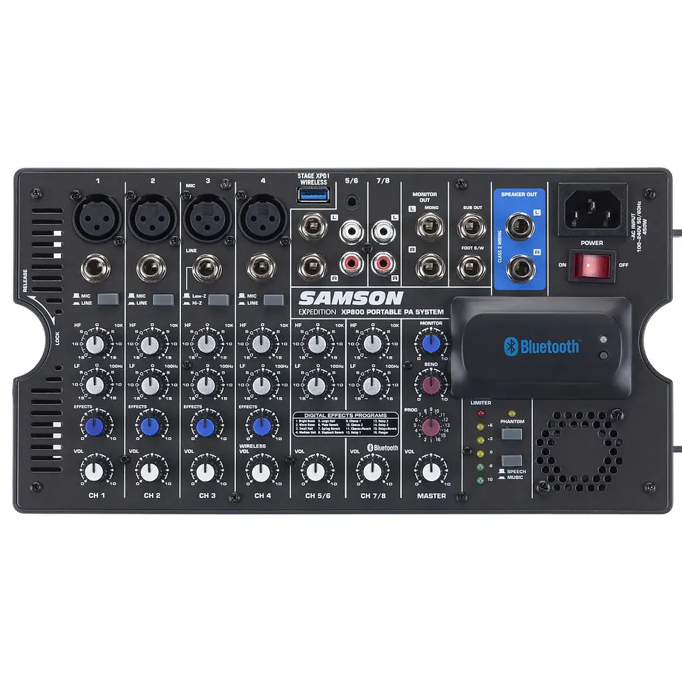 SET DE AMPLIFICACION PORTABLE SAMSON XP800 4