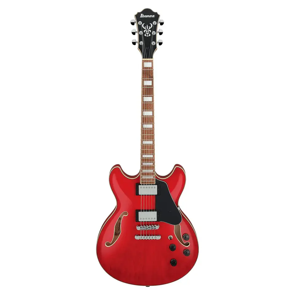 GUITARRA ELÉCTRICA IBANEZ SEMI-HOLLOW AS73 - TRANSPARENT CHERRY RED 2