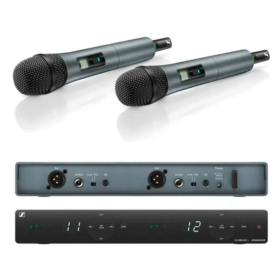 MICRÓFONO INALÁMBRICO DE MANO DOBLE SENNHEISER XSW 1-835-B 1