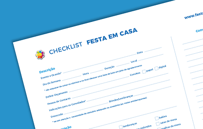 Checklist! Como preparar uma festa de aniversário.