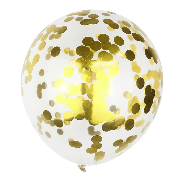 10 Balões Confettis 30CMS