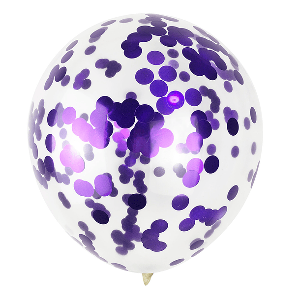 10 Balões Confettis 30CMS 8