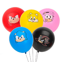 Conjunto de 5 Globos Sonic
