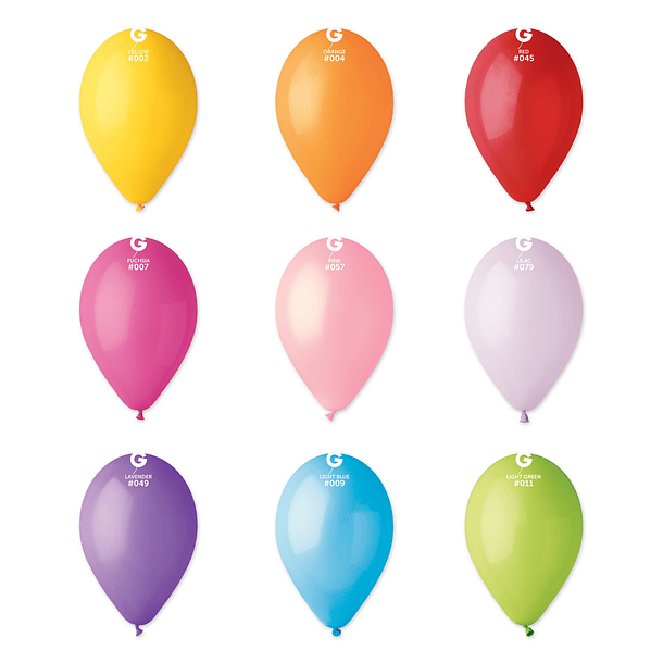 10 Balões Lisos 30CMS 1