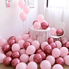 10 Balões Cromados 30CMS