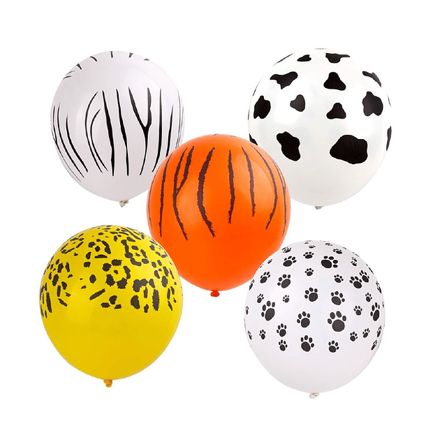 Conjunto de 5 Balões Selva  1