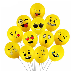 Conjunto de 5 Globos Emojis