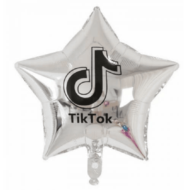 Balão Tik Tok Estrela Prata 1