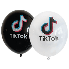 Conjunto de 10 Balões Tik Tok