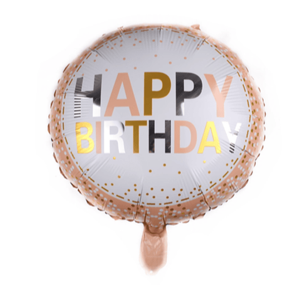 Balão Happy Birthday (Rose Gold) 1