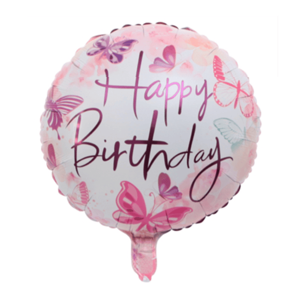 Balão Happy Birthday (Borboletas) 1