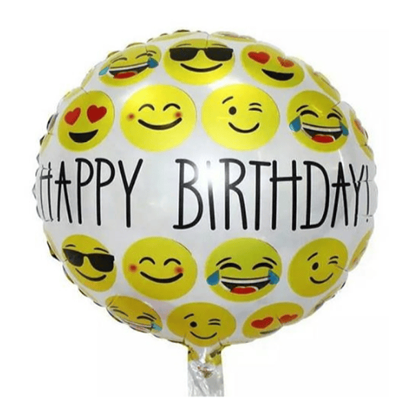Balão Happy Birthday (Emojis) 1