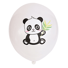 Conjunto de 5 Balões Panda 
