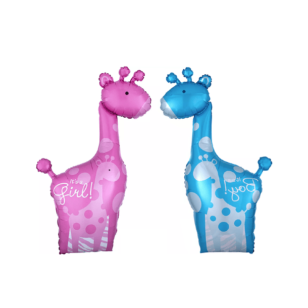 Balões Girafa It´s a Boy or Girl 95x57cms 1