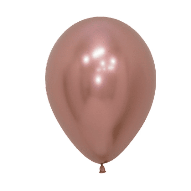 10 Balões Cromados 30CMS 5