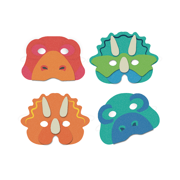 4 Máscaras Dinossauros 1